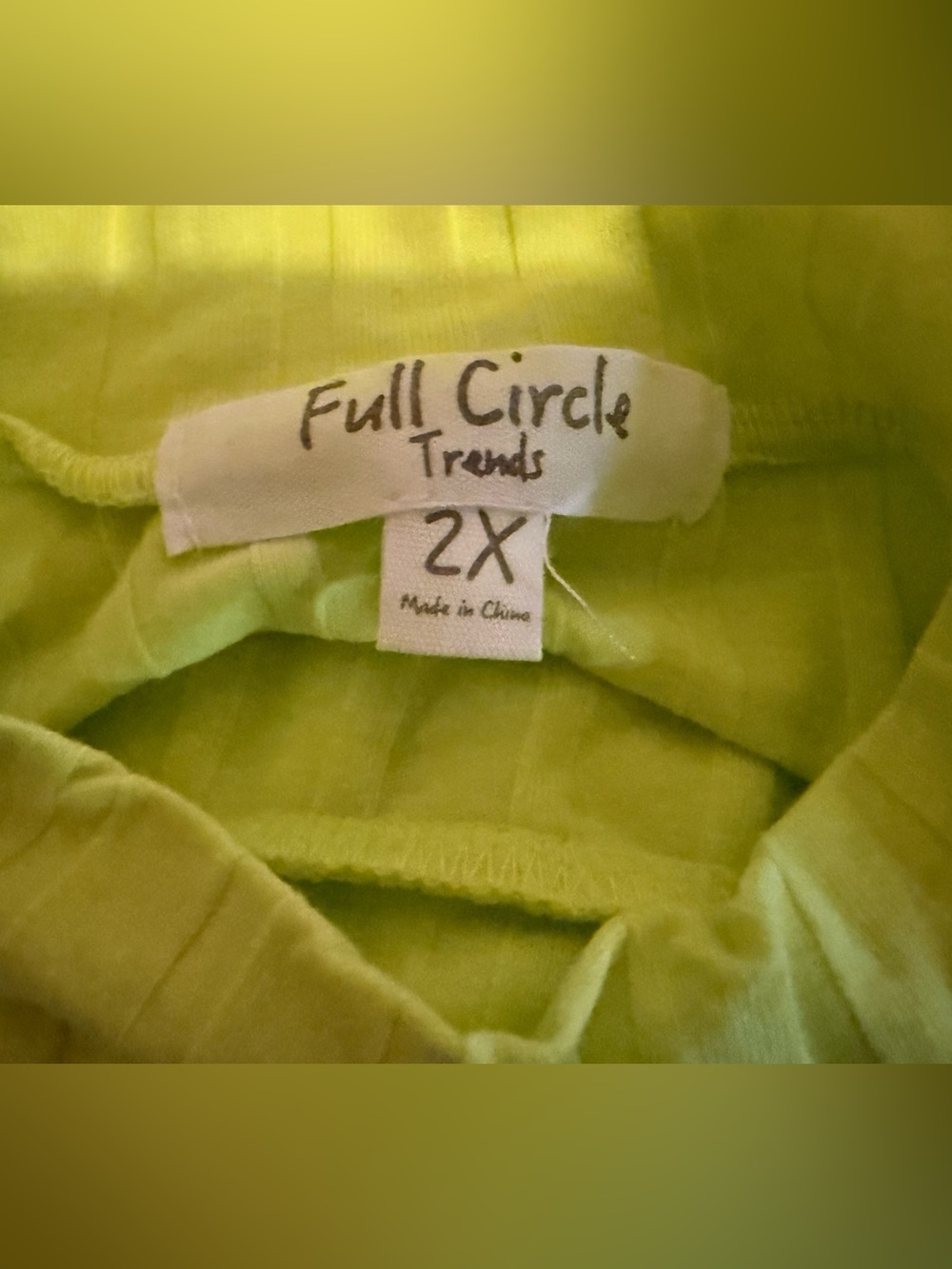 Yellow Ribbed Long Sleeve - Picture 14 of 14